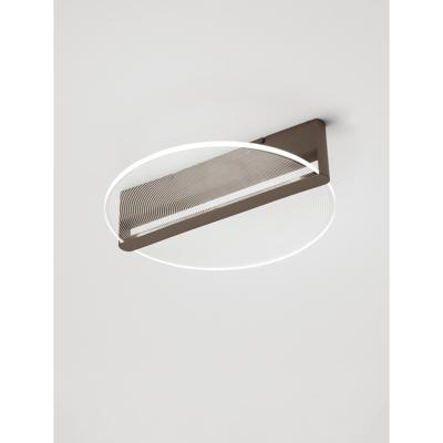 Lyora Strakke plafondlampNoah Ø 42cm koffie bruin - 9054448