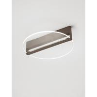 Lyora Strakke plafondlampNoah Ø 42cm koffie bruin - 9054448