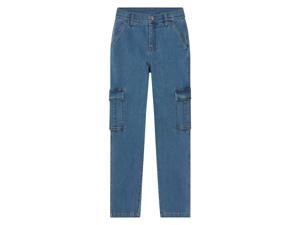 pepperts! Jongens cargo jeans - Slim Fit (158, Lichtblauw)
