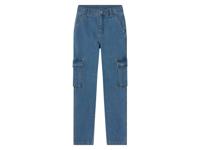 pepperts! Jongens cargo jeans - Slim Fit (146, Lichtblauw)