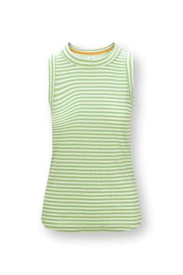 Pip Studio Trinity Top Mouwloos Little Sumo Stripe Groen M
