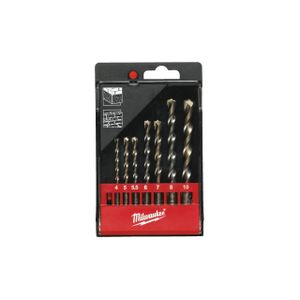 Milwaukee Accessoires Betonboren set in kunststof cassette (8-delig): 3 / 4 / 5 / 6 / 7 / 8 / 9 / 10 mm - 4932480158