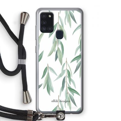 Branch up your life: Samsung Galaxy A21s Transparant Hoesje met koord