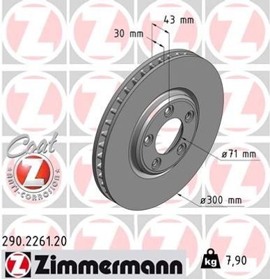 Remschijf Coat Z 290226120