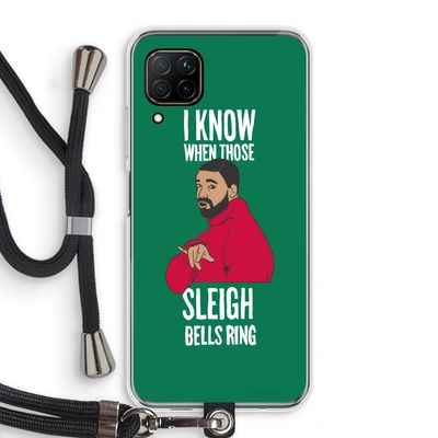 Sleigh Bells Ring: Huawei P40 Lite Transparant Hoesje met koord