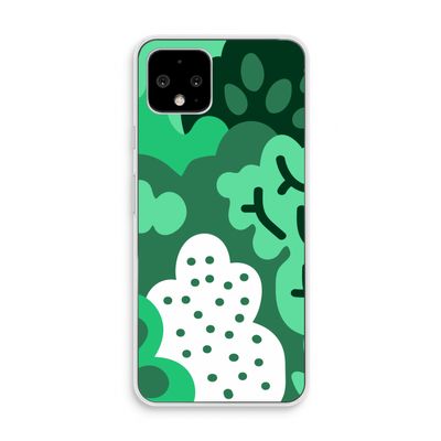 Bushes: Pixel 4 Transparant Hoesje