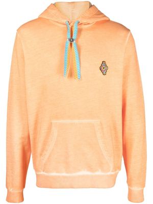 Marcelo Burlon County of Milan hoodie Sunset Cross à liens de resserrage - Orange