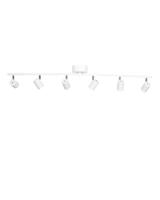 Witte plafondbar met 6 GU10 fittingen By Rydens Correct