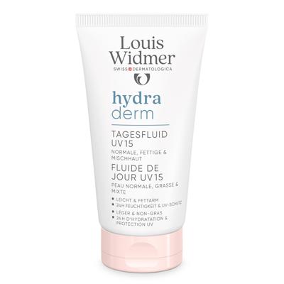 Louis Widmer Hydraderm Dag Fluide UV15 Licht Geparfumeerd 50ml