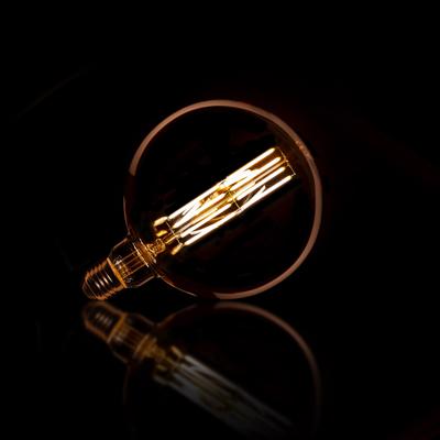 LifestyleFurn Kooldraadlamp 'LED' Bol Ø15cm, Amberkleurig, Dimbaar