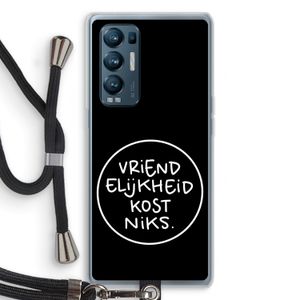 Vriendelijkheid: Oppo Find X3 Neo Transparant Hoesje met koord