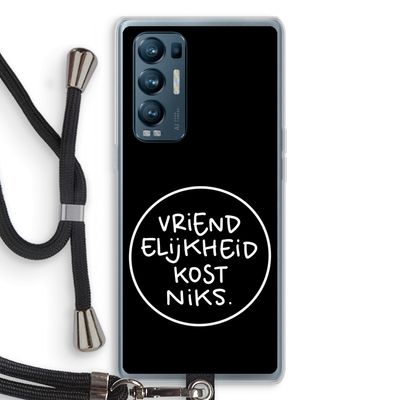 Vriendelijkheid: Oppo Find X3 Neo Transparant Hoesje met koord