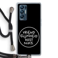 Vriendelijkheid: Oppo Find X3 Neo Transparant Hoesje met koord