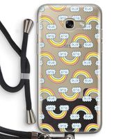 Regenboog: Samsung Galaxy A5 (2017) Transparant Hoesje met koord