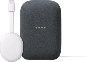 Google Chromecast 2K met Google TV + Google Nest Audio Charcoal