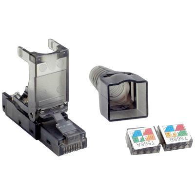 Value Op locatie monteerbare RJ-45 stekker cat. 6 (Class E), UTP 26.99.0370 Transparant 1 stuk(s)
