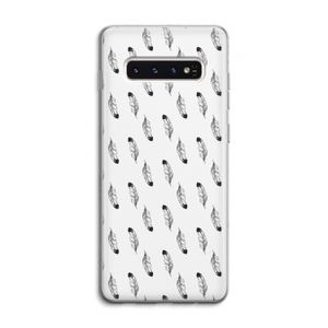 Pluimen: Samsung Galaxy S10 4G Transparant Hoesje