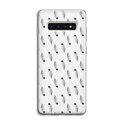 Pluimen: Samsung Galaxy S10 4G Transparant Hoesje