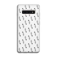 Pluimen: Samsung Galaxy S10 4G Transparant Hoesje