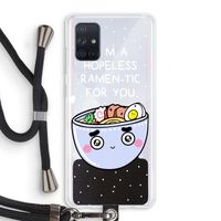 I'm A Hopeless Ramen-Tic For You: Samsung Galaxy A71 Transparant Hoesje met koord