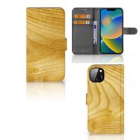 iPhone 14 Plus | Book Style Case | Licht Hout