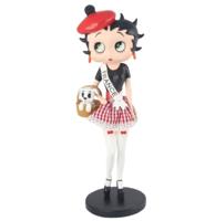 Betty Boop In Frans Kostuum Beeldje 31cm - Met Stoffen Rokje Betty Boop In Frans Kostuum Beeldje 31cm - Met Stoffen Rokje