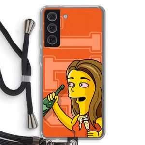 Jamie Lee Simpson: Samsung Galaxy S21 FE Transparant Hoesje met koord