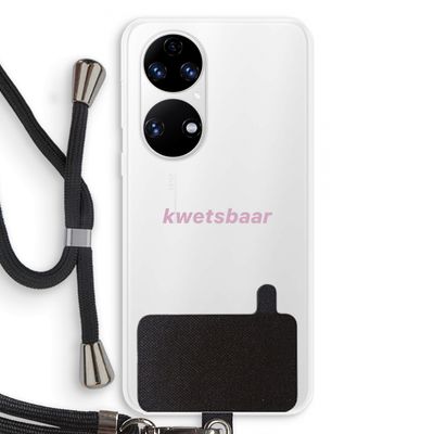 kwetsbaar: Huawei P50 Transparant Hoesje met koord