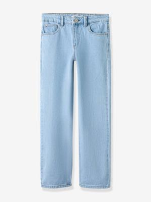 Rechte jeans met hoge taille voor meisjes van NAME IT lichtblauw Rechte jeans met hoge taille voor meisjes van NAME IT lichtblauw