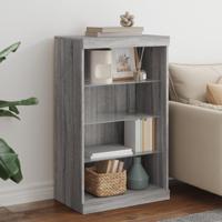 Dressoir met LED-verlichting 60,5x37x100 cm grijs sonoma eiken - thumbnail