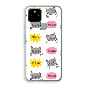 Meow: Google Pixel 5 Transparant Hoesje