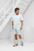 24 Uomo Basic Zomerset Heren Lichtblauw - Maat S - Kleur: Lichtblauw | Soccerfanshop