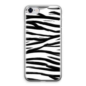 Zebra pattern: iPhone 8 Transparant Hoesje