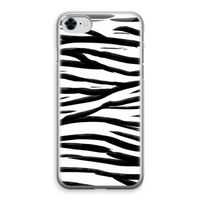 Zebra pattern: iPhone 8 Transparant Hoesje