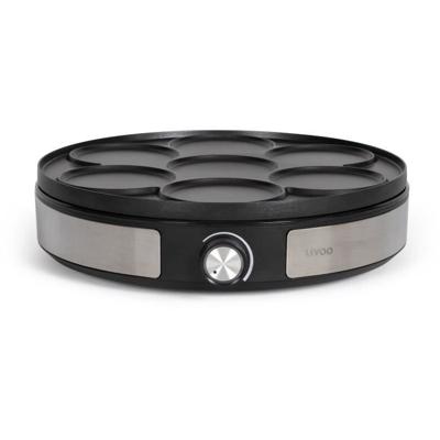 Omkeerbare crêpemaker - LIVOO - DOP247 - 1500W - Omkeerbare plaat: 1 x Ø33 of 7 x Ø10 cm - Antiaanbaklaag - Regelbare thermostaat