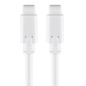 Goobay USB-C - USB-C laadkabel 1m wit - 9550205