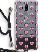 GIRL POWER: LG G7 Thinq Transparant Hoesje met koord