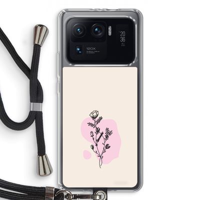 Roses are red: Xiaomi Mi 11 Ultra Transparant Hoesje met koord