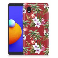Samsung Galaxy A01 Core | TPU Hoesje | Flamingo Palms Samsung Galaxy A01 Core | TPU Hoesje | Flamingo Palms