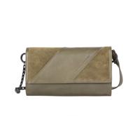 Spikes en Sparrow Mini Crossbody / Wallet Portemonnee RFID Flower Olive