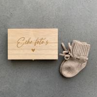 Gepersonaliseerd houten kistje | Echo foto's