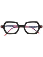 Kuboraum lunettes de vue à monture carrée tie dye - Noir