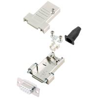 encitech DTSL09-SJSRG-T-DMS-W-K 6355-8087-31 D-sub female connectorset 180 ° Aantal polen: 9 Soldeerkelk 1 stuk(s)