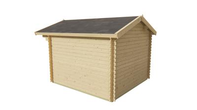 Blokhut - Tuinhuis Bo | 28 mm | vuren grijs geïmpregneerd