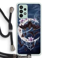 Vleermuizen Maan: Samsung Galaxy A52s 5G Transparant Hoesje met koord