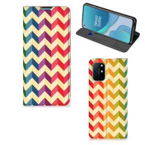 OnePlus 8T Hoesje met Magneet Zigzag Multi Color