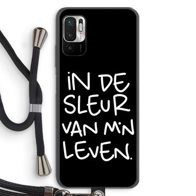 De Sleur: Xiaomi Redmi Note 10 5G Transparant Hoesje met koord