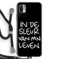 De Sleur: Xiaomi Redmi Note 10 5G Transparant Hoesje met koord