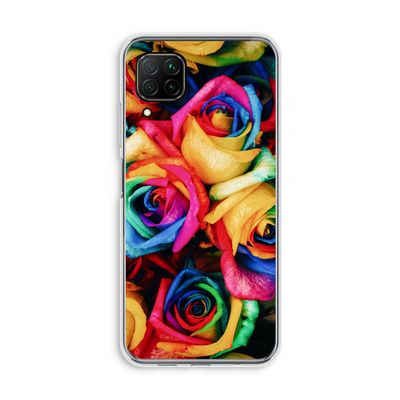 Neon bloemen: Huawei P40 Lite Transparant Hoesje