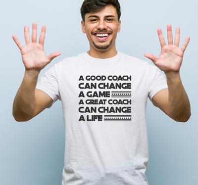 Geweldige coach tekst t-shirt